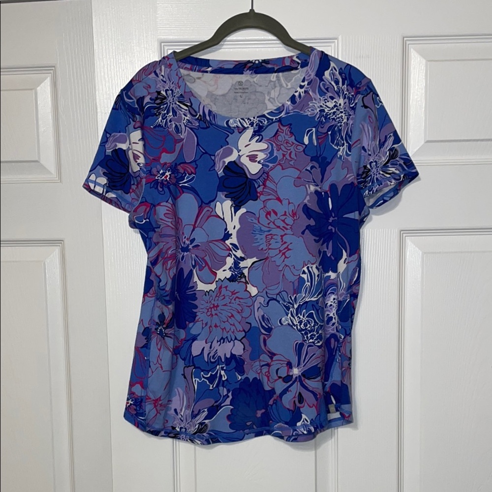 Floral Blue Women's Top (NWOT)